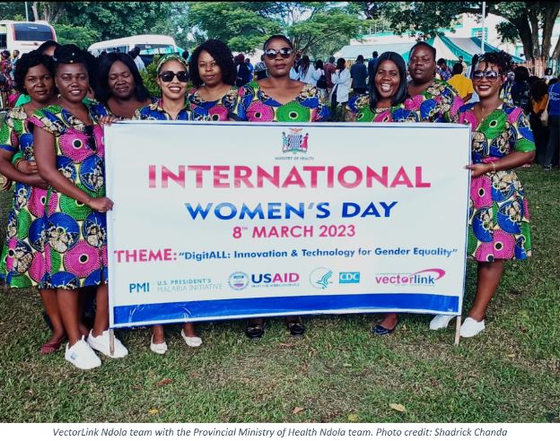 VectorLink Zambia team in Ndola celebrating International Women's Day. 