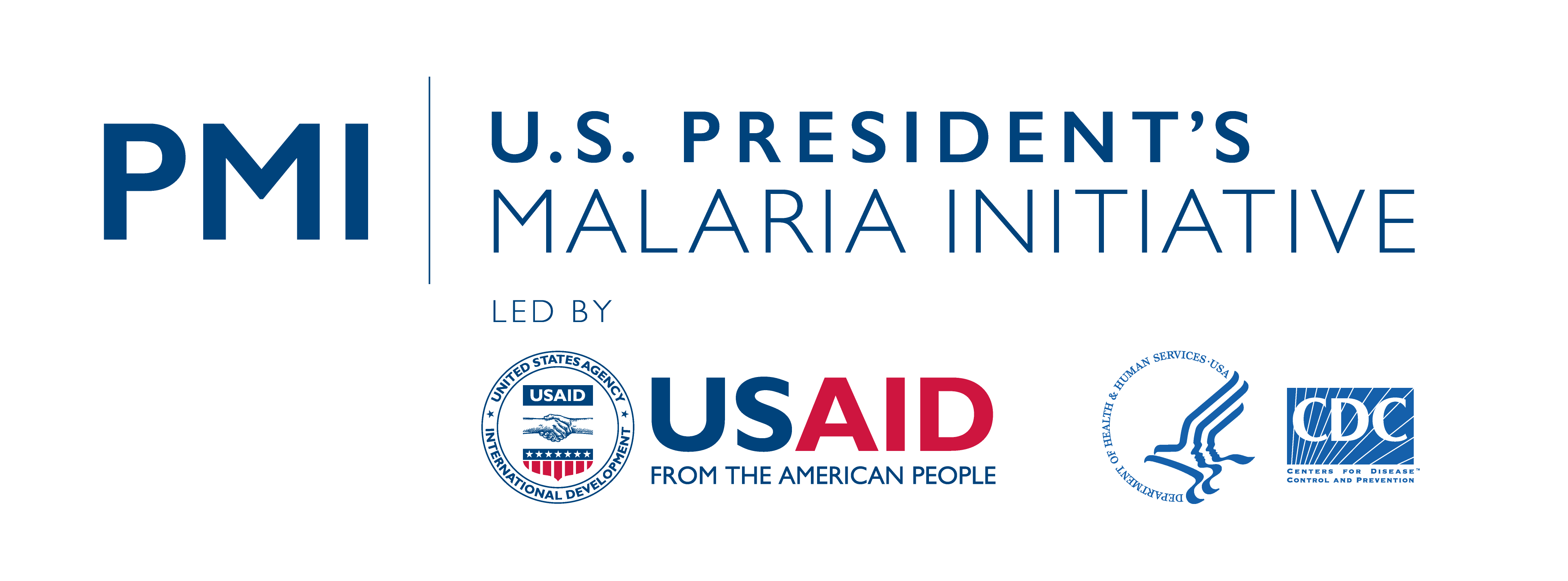 USAID, CDC, SAMHSA, and U.S. President's Malaria Initiative logo